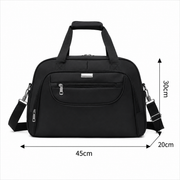 Borsa da viaggio AKTAU, 45x20x30 cm, Oxford, nero