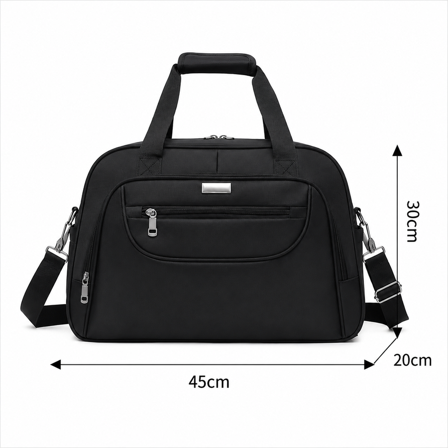 Borsa da viaggio AKTAU, 45x20x30 cm, Oxford, nero