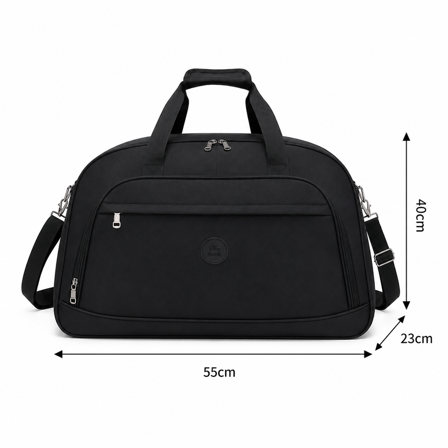 Borsa da viaggio ATYRAU, 50x23x40 cm, Oxford, nero