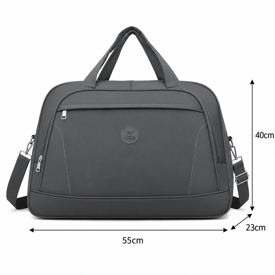 Borsa da viaggio ATYRAU, 50x23x40 cm, Oxford, grigio