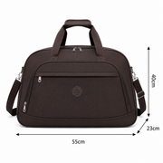 Borsa da viaggio ATYRAU, 50x23x40 cm, Oxford, marrone