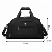 Borsa da viaggio KARAGANDA, 54x26x27 cm, Oxford, nero