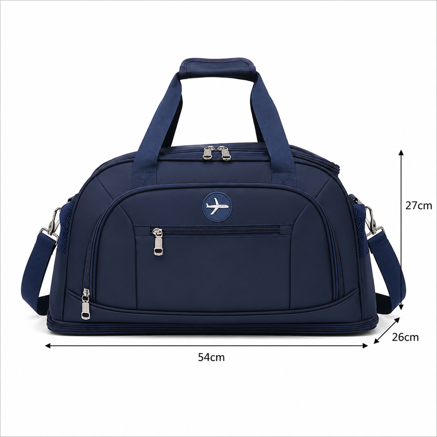 Borsa da viaggio KARAGANDA, 54x26x27 cm, Oxford, blu