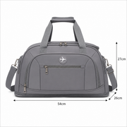 Borsa da viaggio KARAGANDA, 54x26x27 cm, Oxford, grigio