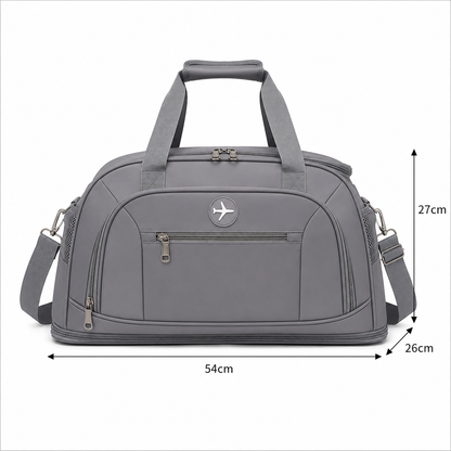 Borsa da viaggio KARAGANDA, 54x26x27 cm, Oxford, grigio