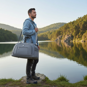 Borsa da viaggio KARAGANDA, 54x26x27 cm, Oxford, grigio