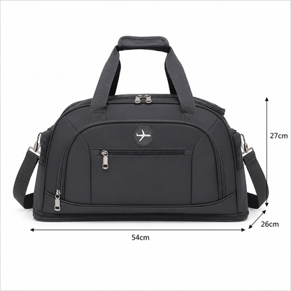 Borsa da viaggio KARAGANDA, 54x26x27 cm, Oxford, grigio scuro