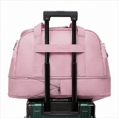 Borsa da viaggio KARAGANDA, 54x26x27 cm, Oxford, rosa