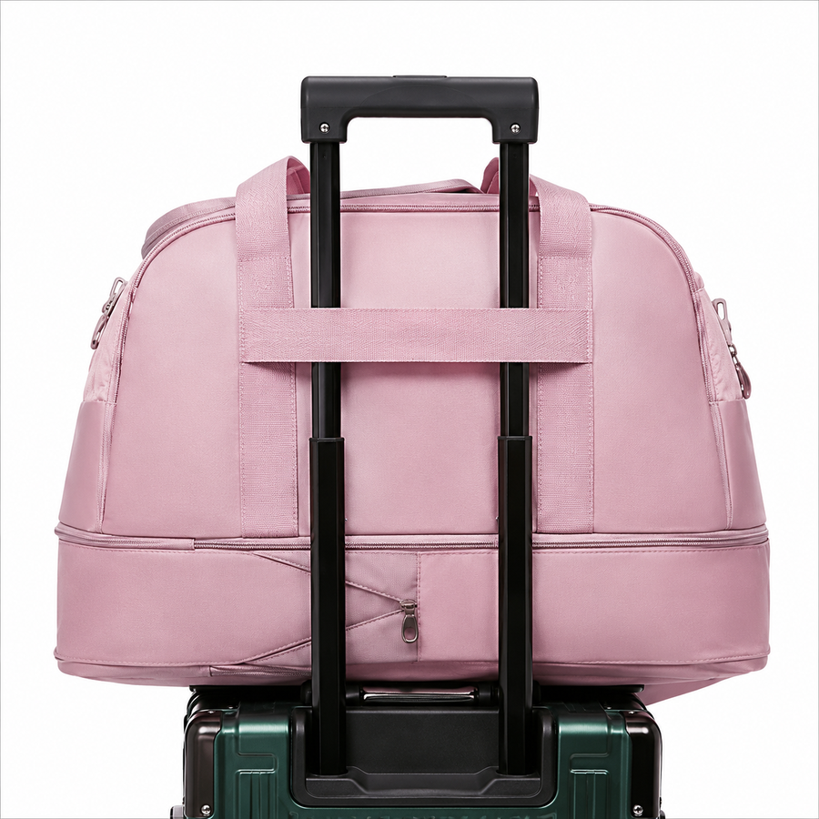 Borsa da viaggio KARAGANDA, 54x26x27 cm, Oxford, rosa