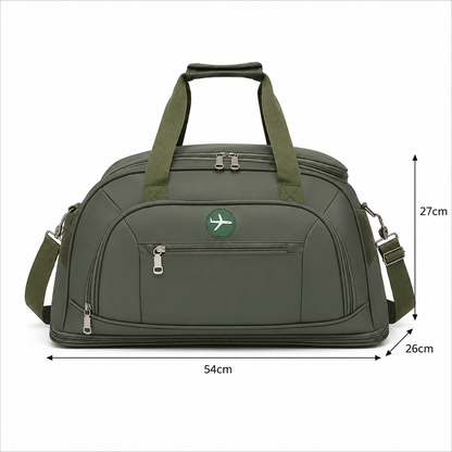 Borsa da viaggio KARAGANDA, 54x26x27 cm, Oxford, verde