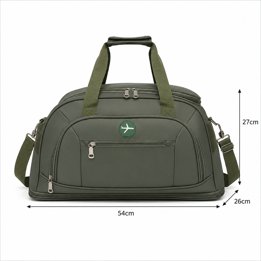 Borsa da viaggio KARAGANDA, 54x26x27 cm, Oxford, verde