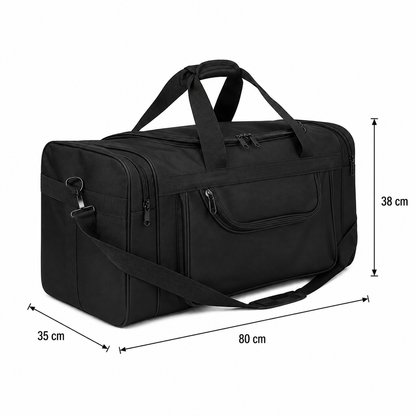 Borsa da viaggio KOSTANAY, 80x35x38 cm, Oxford, nero
