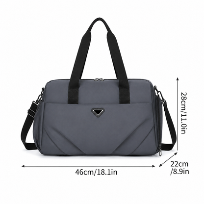 Geantă de Voiaj SHYMKENT, 46x22x28cm, Oxford, Gri închis