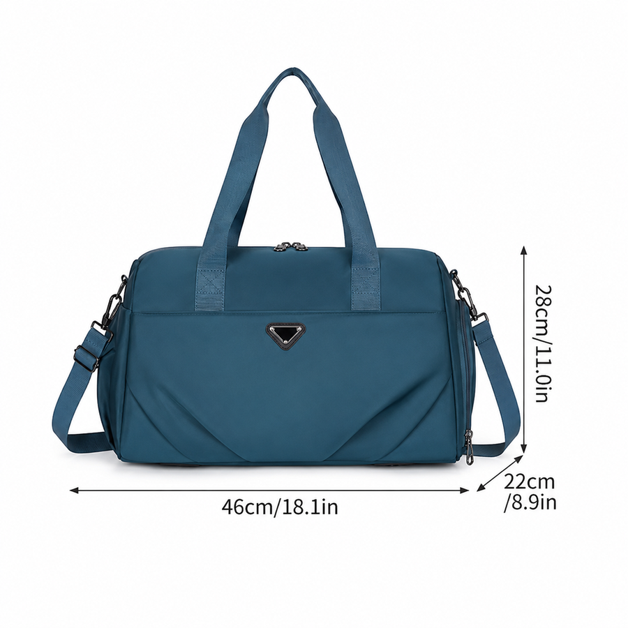 Borsa da viaggio SHYMKENT, 46x22x28 cm, Oxford, verde