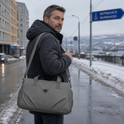 Borsa da viaggio SHYMKENT, 46x22x28 cm, Oxford, grigio verde