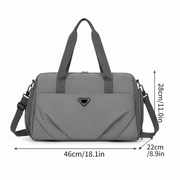 Borsa da viaggio SHYMKENT, 46x22x28 cm, Oxford, grigio verde