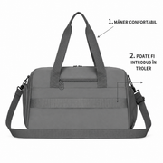 Borsa da viaggio SHYMKENT, 46x22x28 cm, Oxford, grigio verde