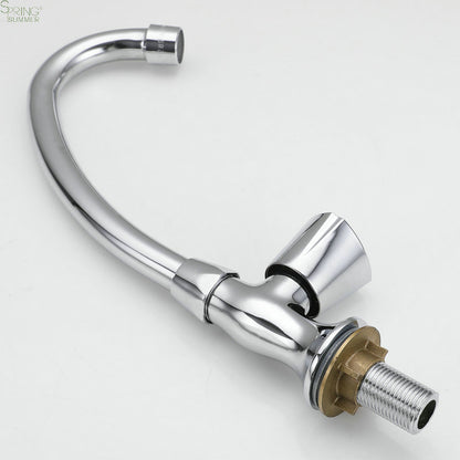 Rubinetto Acqua Fredda con Bocca Girevole, Cromato, AR003 Rubinetti Cucina Titolo predefinito Alessandro Design