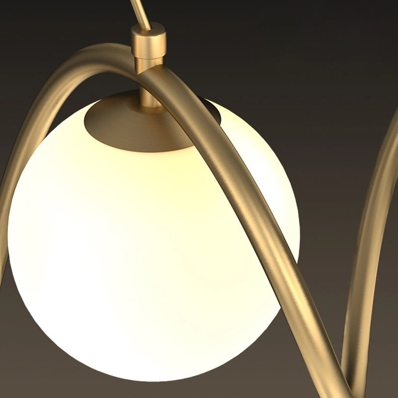 Lampadario LOFT Haven, 3x G9, Oro bianco, Metallo, Altezza regolabile, Lampadari moderni moderni Titolo predefinito Alessandro Design