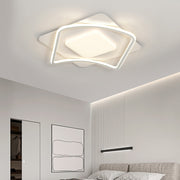 Lampadario a LED con telecomando MODERNO 53W, 2 Quadrati, Luce Fredda/Calda/Neutra, Dimmerabile, Lampadario a LED Bianco con telecomando Titolo predefinito Alessandro Design