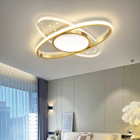 Lampadario a LED con telecomando VARIO 111W, Ovale, Luce Fredda/Calda/Neutra, Dimmerabile, Oro Lampadari a LED con telecomando Titolo predefinito Alessandro Design