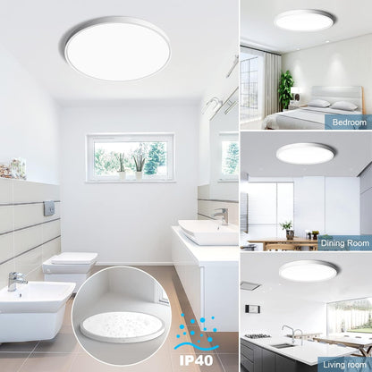 SOLIS Plafoniera LED 27cm 20W Luce Fredda, Plafoniere LED Bianco Titolo predefinito Alessandro Design