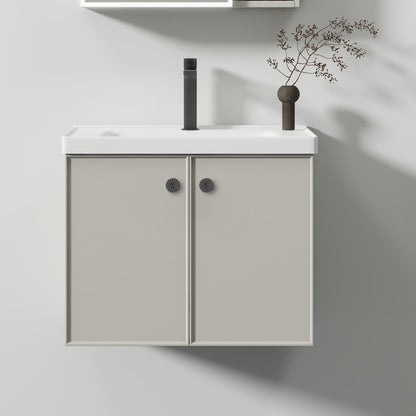 Mobili Bagno, Mobile Con Specchio LED T1141G/60 Specchi Mobile Grigio Titolo predefinito Alessandro Design