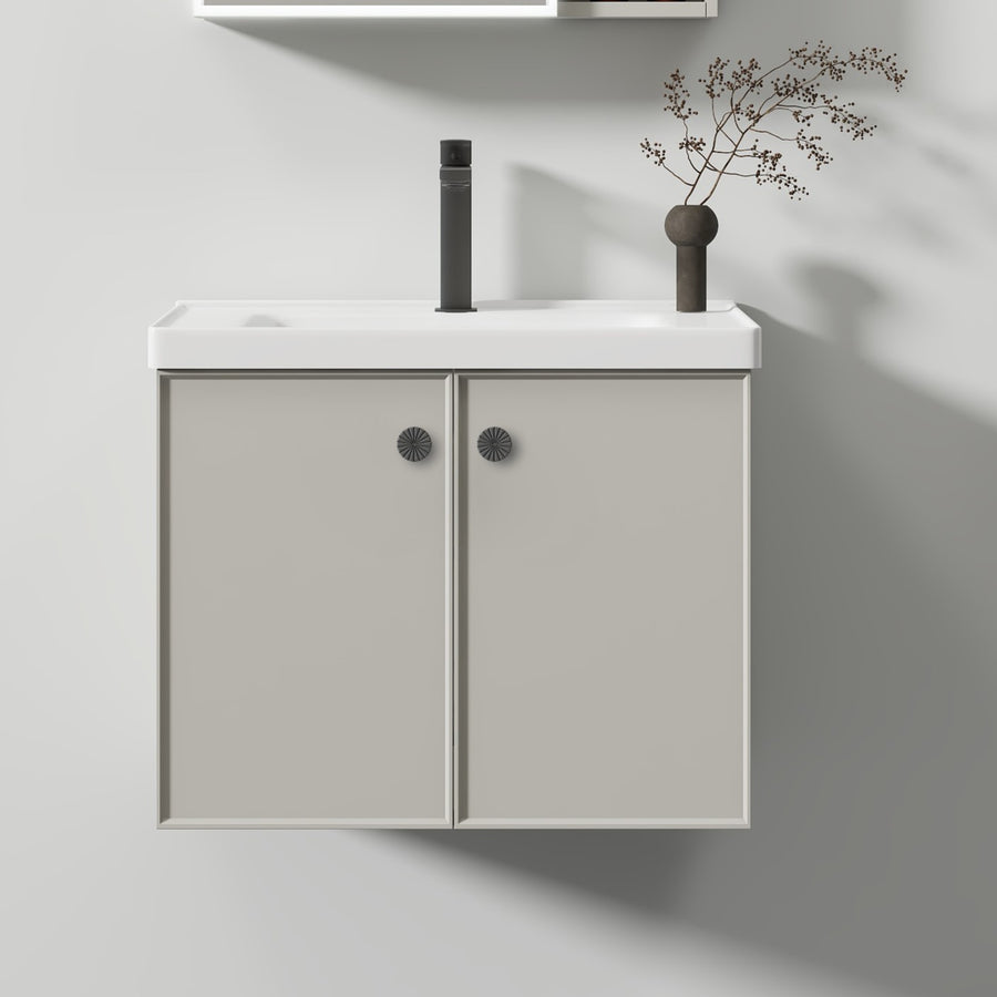 Mobili Bagno, Mobile Con Specchio LED T1141G/60 Specchi Mobile Grigio Titolo predefinito Alessandro Design