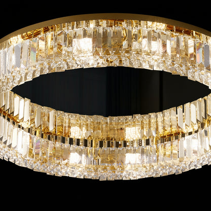 Lampadario a LED con telecomando e cristallo VERTUS 18W, 30cm, Cerchio, Luce Fredda/Calda/Neutra, Dimmerabile, Oro Lampadari a LED con telecomando Titolo predefinito Alessandro Design