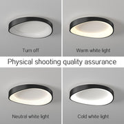 Plafoniera LED con Telecomando, PL103/520BK, 29W, Diametro 50cm, Luce Calda/Fredda/Neutra, Lampadari LED Neri con Telecomando Titolo predefinito Alessandro Design