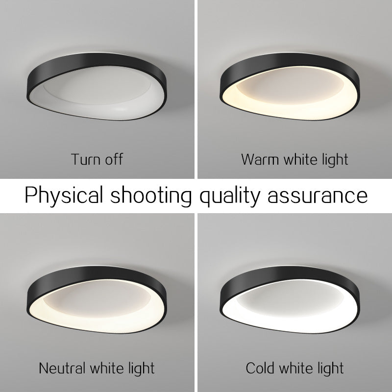 Plafoniera LED con Telecomando, PL103/520BK, 29W, Diametro 50cm, Luce Calda/Fredda/Neutra, Lampadari LED Neri con Telecomando Titolo predefinito Alessandro Design