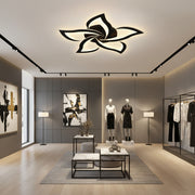 Lampadario LED con Telecomando LT660/5BK, 5 Elementi, 54W, Luce 3000/4000/6000K, Nero, Altezza Regolabile