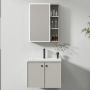 Mobili Bagno, Mobile Con Specchio LED T1141G/60 Specchi Mobile Grigio Titolo predefinito Alessandro Design