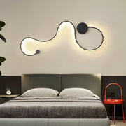 Lampada da parete a LED Delilah 36W Luce decorativa Fredda/Calda/Neutra Lampade da parete per interni in metallo e silicone nero Titolo predefinito Alessandro Design