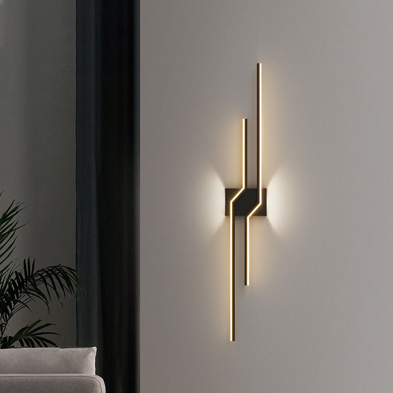 Lampada da parete a LED AL100BK 60W Nero Lampade da parete per interni Titolo predefinito Alessandro Design
