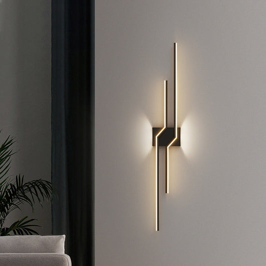 Lampada da parete a LED AL100BK 60W Nero Lampade da parete per interni Titolo predefinito Alessandro Design