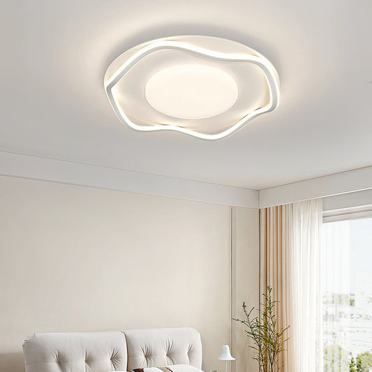Lampadario a LED con telecomando MODERNO 77W, 2 Cerchi, Luce Fredda/Calda/Neutra, Dimmerabile, Lampadario a LED Bianco con telecomando Titolo predefinito Alessandro Design