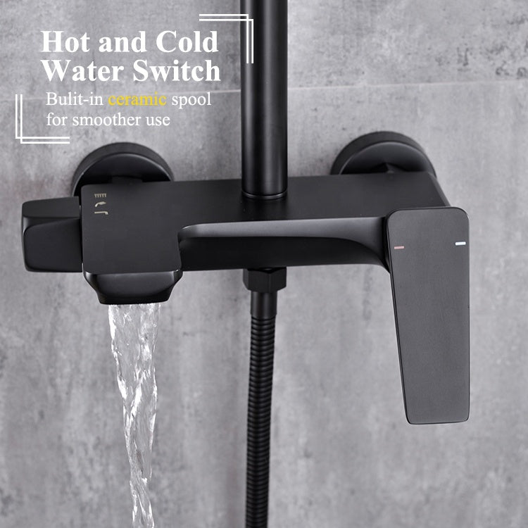 Colonna Doccia, Ottone Sanitario, Nero, 9960H Rubinetti E Colonne Doccia Titolo predefinito Alessandro Design