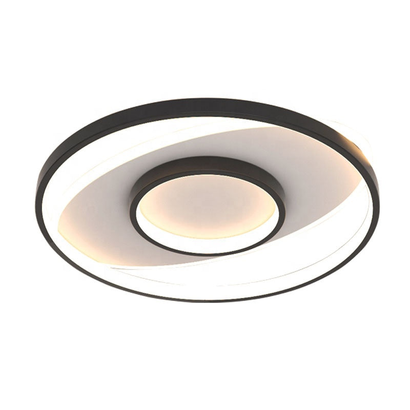Lampadario LED con telecomando FIGURATO, 63W, 3 Cerchi, Luce Fredda/Calda/Neutra, Dimmerabile, Nero Lampadari LED con Telecomando Titolo predefinito Alessandro Design