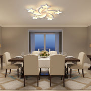 Lampadario a LED con telecomando IPOMOEA 85W, 5 Stelle, Luce Fredda/Calda/Neutra, Dimmerabile, Lampadario a LED Bianco con telecomando Titolo predefinito Alessandro Design
