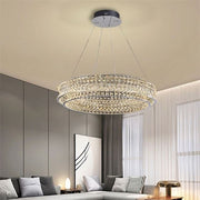 Lampadario LED con telecomando, LLC160/500CH, cristallo e metallo, 54W, 1 cerchio, dimmerabile, altezza regolabile, luce fredda/calda/neutra, illuminazione di lusso Lampadari LED con telecomando Titolo predefinito Alessandro Design