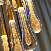 Lampadario LED a Sospensione in Cristallo, 39W, Giustiniano, Diametro 60cm, Altezza Regolabile, Lampadari Cristal in Oro, Metallo e Cristallo Titolo predefinito Alessandro Design