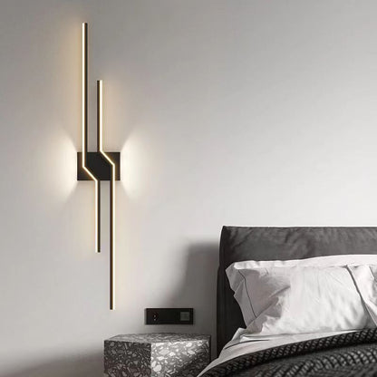 Lampada da parete a LED AL100BK 60W Nero Lampade da parete per interni Titolo predefinito Alessandro Design