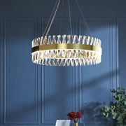 Candelabru LED CASERTA Eleganza cu Telecomandă, 54W, Dimabil, Diametru 50cm, Auriu Candelabre Cristal Default Title Alessandro Design