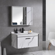 Set Mobili da Bagno CORFU, 60x48 cm, 2 Pezzi, Mobili da Bagno in Bianco e Nero Titolo predefinito Alessandro Design