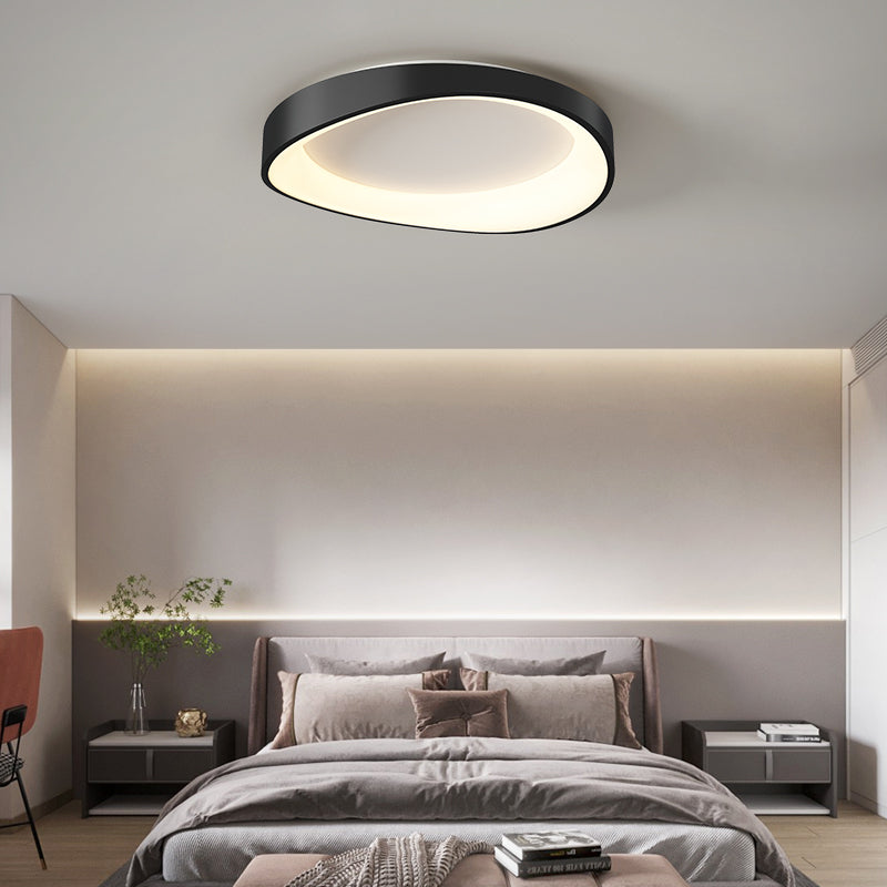 Plafoniera LED con Telecomando, PL103/520BK, 29W, Diametro 50cm, Luce Calda/Fredda/Neutra, Lampadari LED Neri con Telecomando Titolo predefinito Alessandro Design