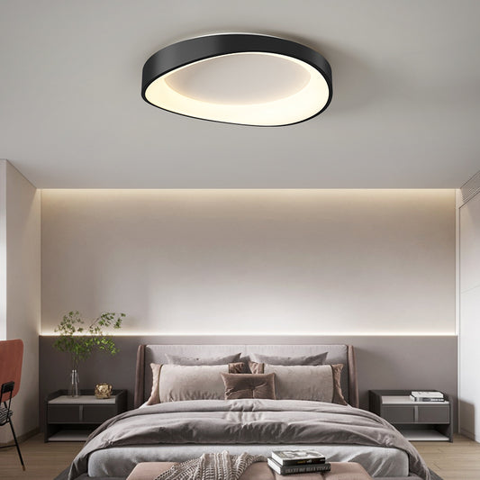 Plafoniera LED con Telecomando, PL103/520BK, 29W, Diametro 50cm, Luce Calda/Fredda/Neutra, Lampadari LED Neri con Telecomando Titolo predefinito Alessandro Design