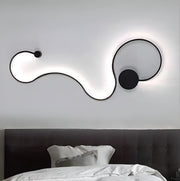 Lampada da parete a LED Delilah 36W Luce decorativa Fredda/Calda/Neutra Lampade da parete per interni in metallo e silicone nero Titolo predefinito Alessandro Design
