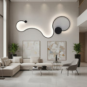 Lampada da parete a LED Delilah 36W Luce decorativa Fredda/Calda/Neutra Lampade da parete per interni in metallo e silicone nero Titolo predefinito Alessandro Design