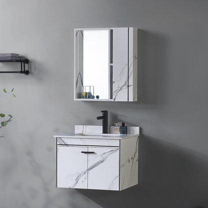 Set Mobili da Bagno CORFU, 60x48 cm, 2 Pezzi, Mobili da Bagno in Bianco e Nero Titolo predefinito Alessandro Design